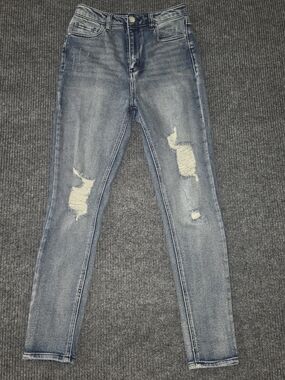 True Craft Light Blue Ripped Skinny Jeans